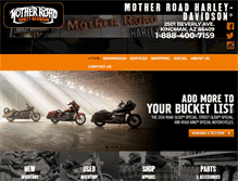 Tablet Screenshot of motherroadhd.com